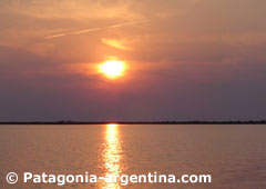 Atardecer en la laguna
