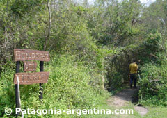 Senderos en la reserva