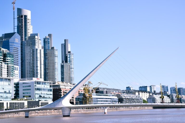 city, bridge, buenos aires